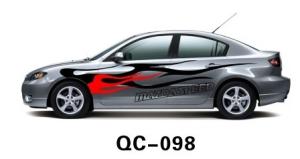 China Reflective Car Body Sticker QC-098E / Water Proof Car Body Sticker wholesale