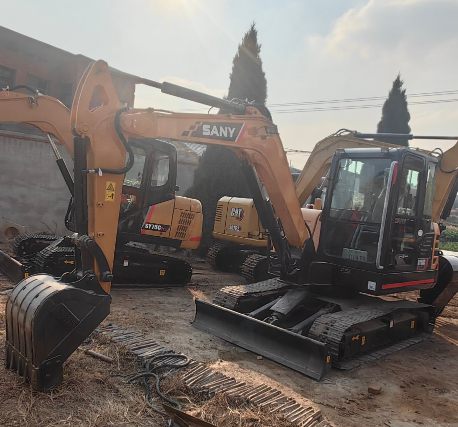 Good Quality 5 Ton Used Mini Hydraulic Crawler Excavators SANY SY55C