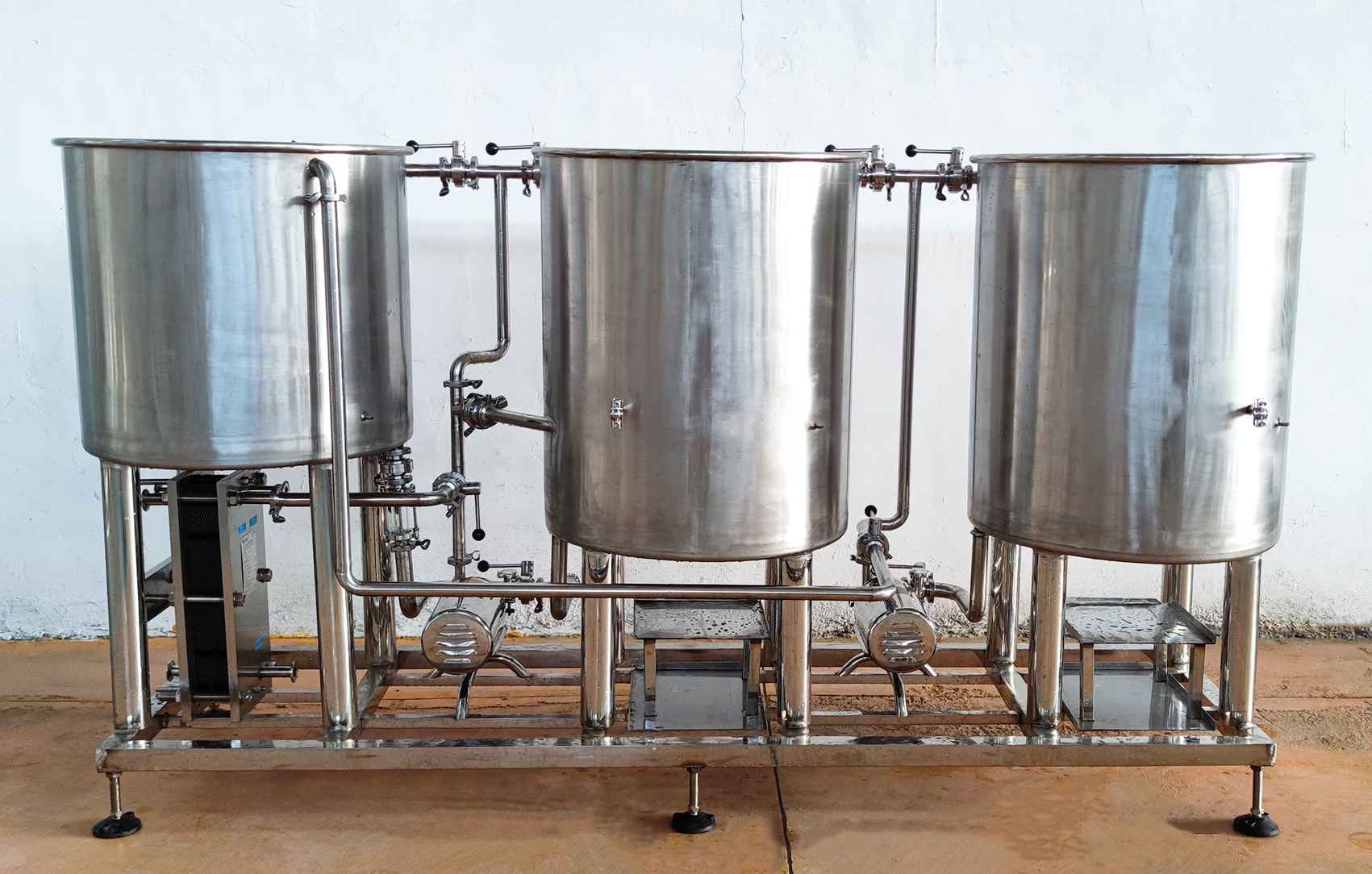200L Mashing System for Fermenting Equipment Direct Fire Heating Beer Brewing System