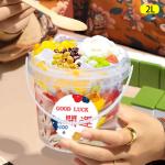 High Pressure Resistance Clear Plastic Bucket for Food Packing Capacity 1L-10L