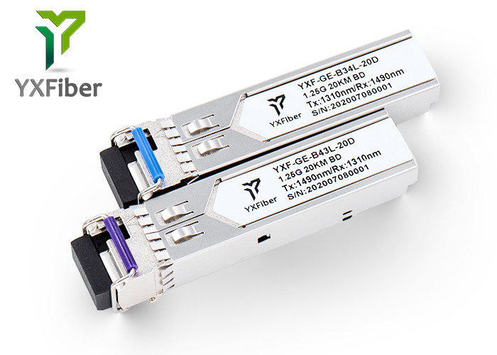 1.25G BIDI SFP 1550nm 20km SFP Module Transceiver
