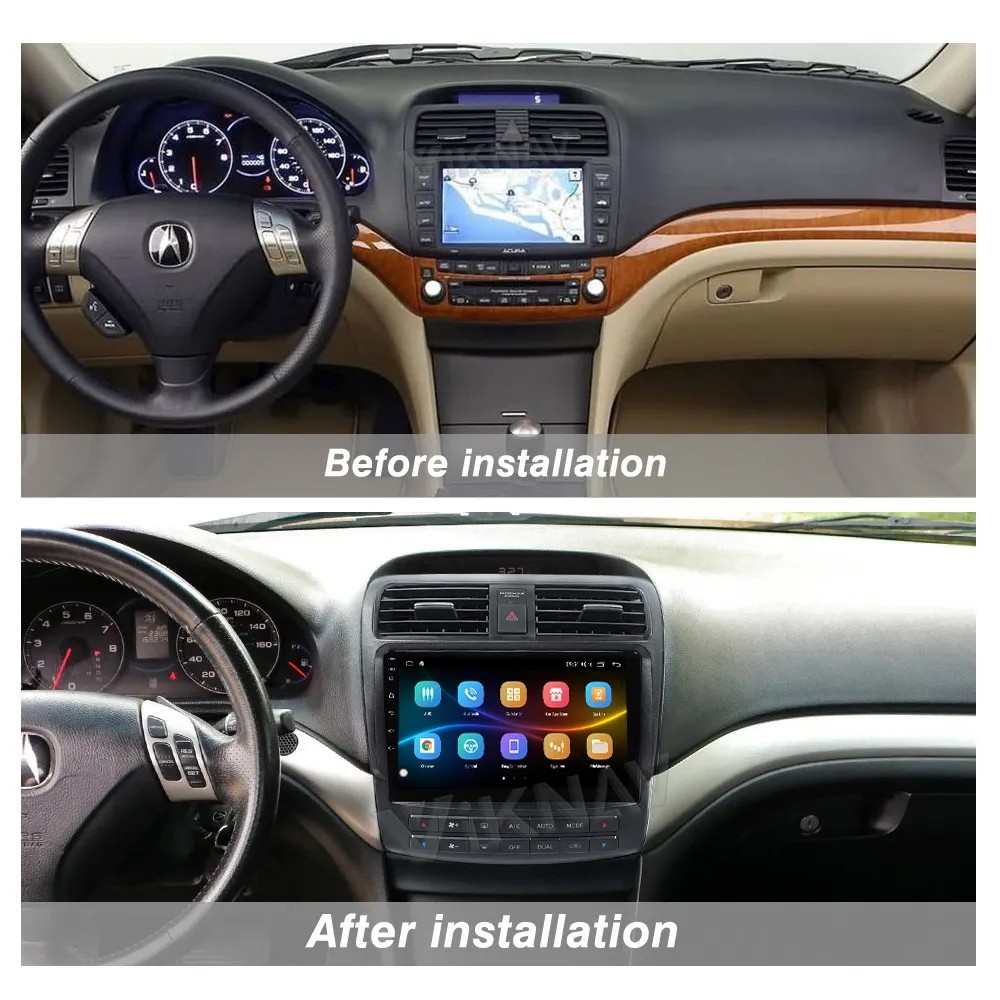 10.1 Inch Touch Screen Car radio For 2003-2012 Acura TSX Navigation Multimedia DVD Player Android Wireless Carplay