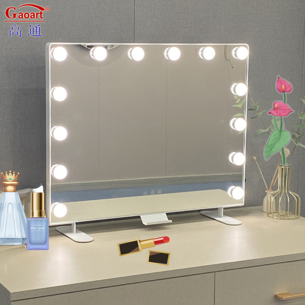 Professional Full Body Black Light Bulb Vanity Mirror with Adjustable LED Lights