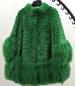 China Fashion Bright Color Puffer Down Coat Fur Coat OEM For Women wholesale