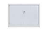 Vertical Double Drawer White Roller Shutter Door Filing Cabinets