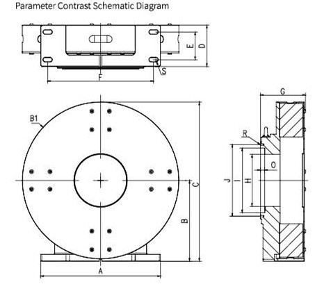 High Speed Rotary Pneumatic Collet Chuck Cnc Collet Chucks