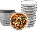 Insulation Preservation Round Aluminum Foil Container For Freezer