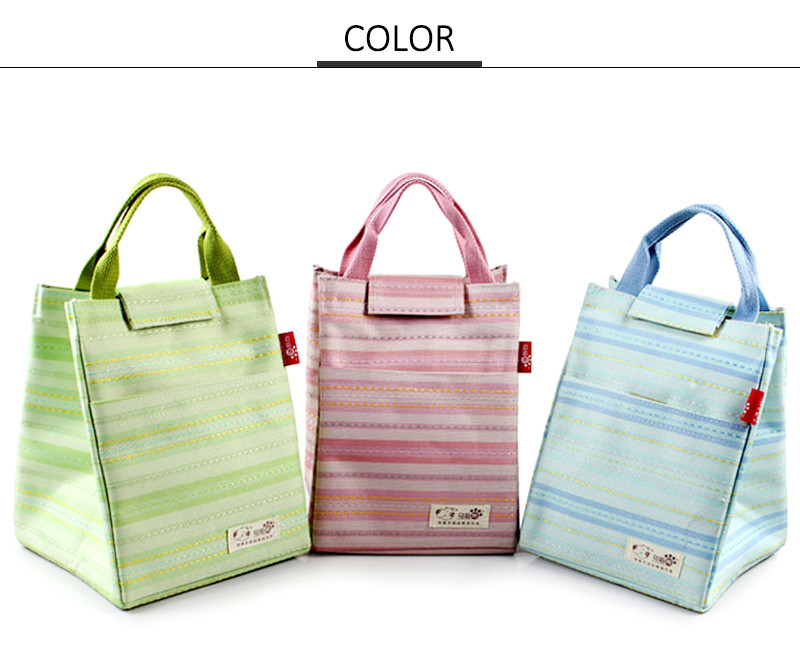Embroidery Foldable H25Cm Insulated Lunch Cooler Bags