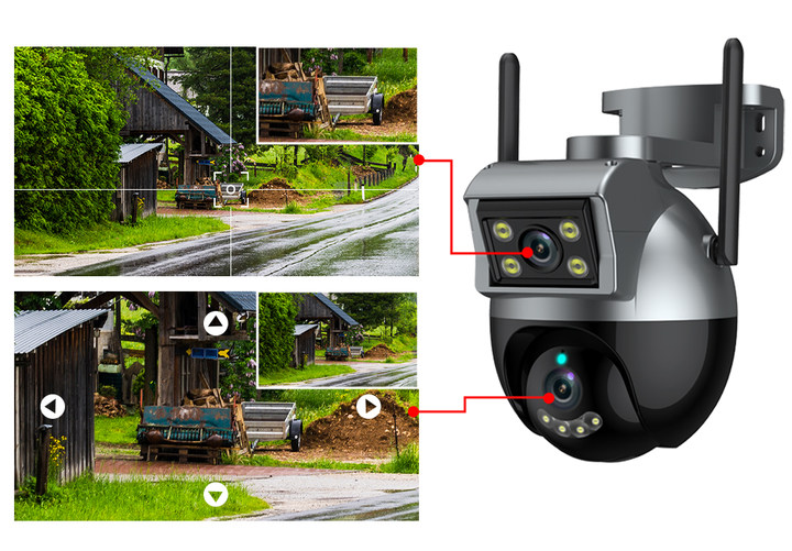 IP66 Weatherproof Wireless Surveillance Camera with Motion Detection and Tuya Network