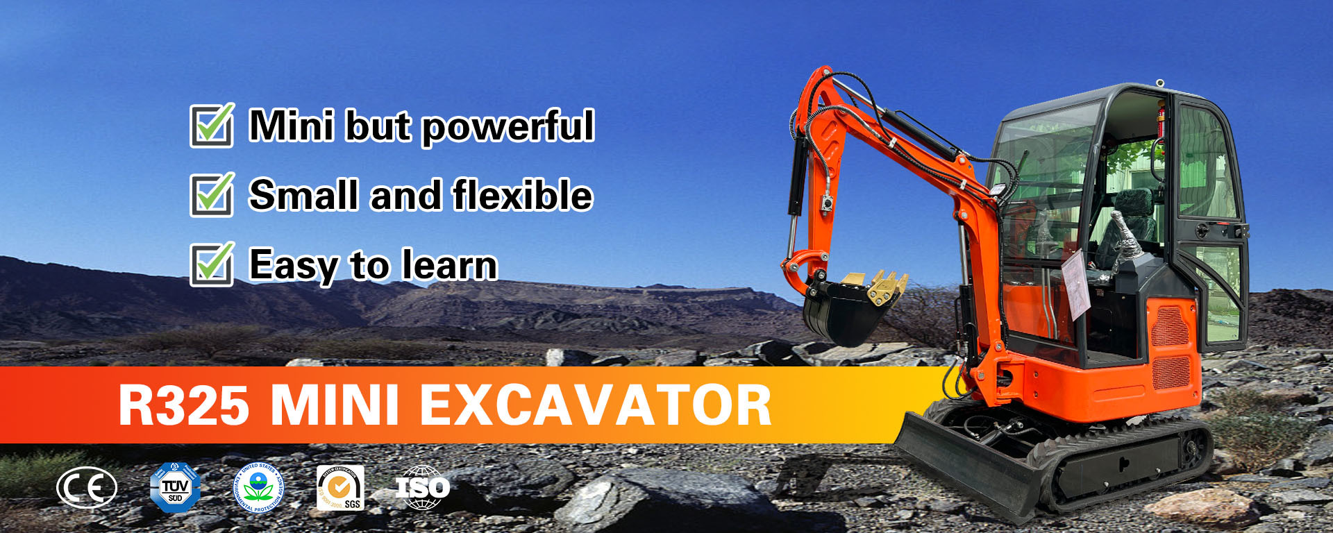Mini Small Micro Digger Excavator Anti Collision 2 Ton Mini Excavator