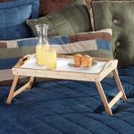 wood rectangle brown white solid tea coffee extra large wood serving tray