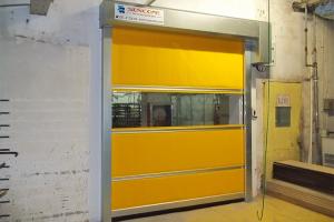 China Industrial PVC High Speed Shutter Door Interior 304 Stainless Steel Frame wholesale