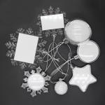 Blank High Transparent Plastic Sublimation Christmas Snowflake Ball Ornaments