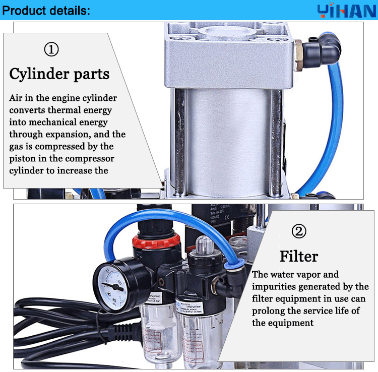 Adjustable IDC Flat Cable Connector Crimping Machine 2P-64P On-line Support and Crimping