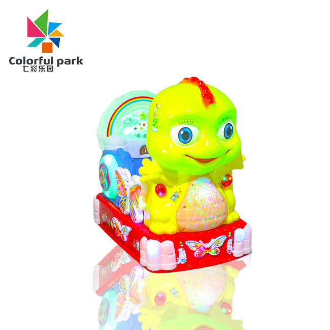 Kids Game Machine Coin-Operated Shake Truck Commercial New Electric Music Yellow Dinosaur Rocker