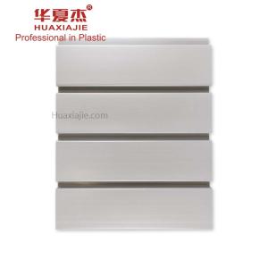 China Cellular PVC Easy Cleaned Grey Slatwall Panel For Garage wholesale