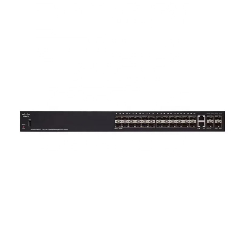 New Original SG350-28P-K9 Managed Rack-mountable 24 X 1G PoE+ Ports 2 X 1G Copper / SFP Combo + 2 SFP Uplinks Switch