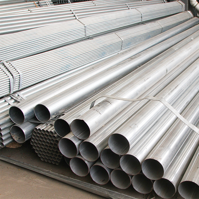 Hollow Section Galvanized Steel Pipe ERW GI Tube 6m Length BS1139 EN39