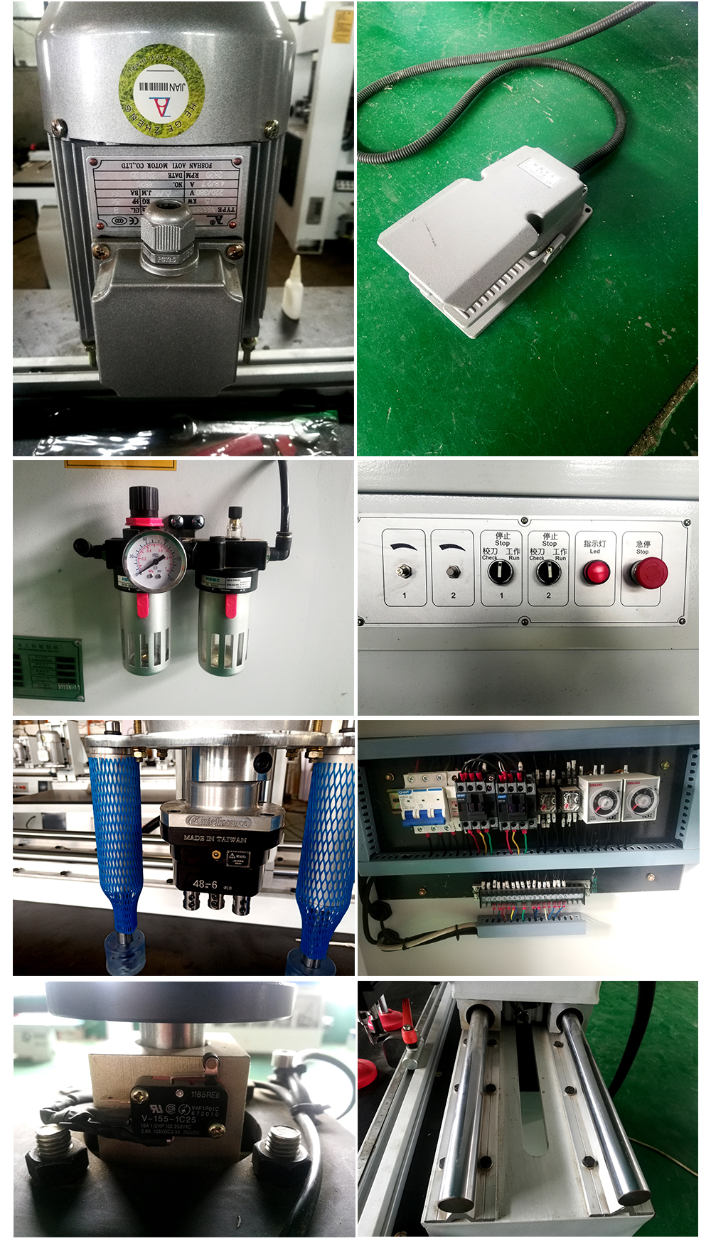 Max. Drilling Diameter 50mm Cabinet Double Two Heads Wooden Door Hinge Boring Machine