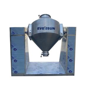 China Dust Controlled 50kg Flour Blender Double Cone Mixer Food Powder Blender wholesale