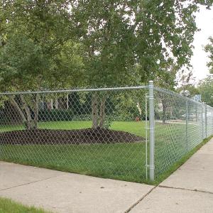 China Cyclone Chain Link Mesh Galvanized PVC Coated 50x50mm 2.5in wholesale