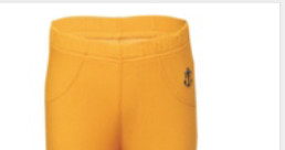Plain Woven Cotton 95% Spandex 5% Children Dark Yellow Trousers