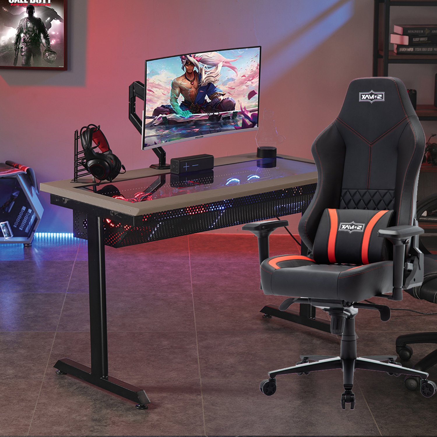 2022 Hot Seller Cadeira para jogos Gaming Chair with 19 Butterfly Mechanism