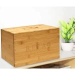 Contemporary Design Bamboo Bread Storage Container for Kitchen Countertop