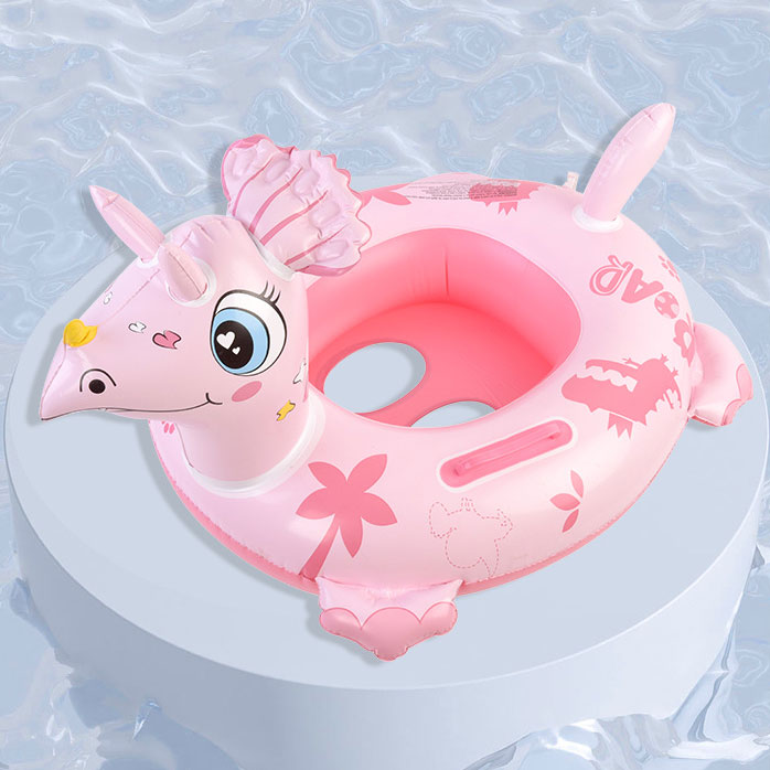 Floating Design Inflatable Swim Rings Rollover Prevention Tube for Kids' Pool Fun