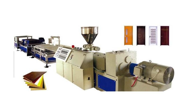 Wood Plastic Composite Production Line , Wood Plastic Composite Extrusion Process