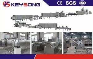 China 380V SS304 Breakfast Cereal Making Machine Double Screw Extruder Capacity 100 - 130kg / H wholesale