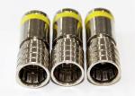 Compression F Male Coaxial Cable Connector Red Ring RG6 RG59 Terminator CCTV