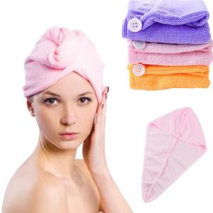 China New Fashion 60*22cm Microfiber Absorbent Magic Quick Dry Hair Cap Dry Hair Hat Dry Hair wholesale