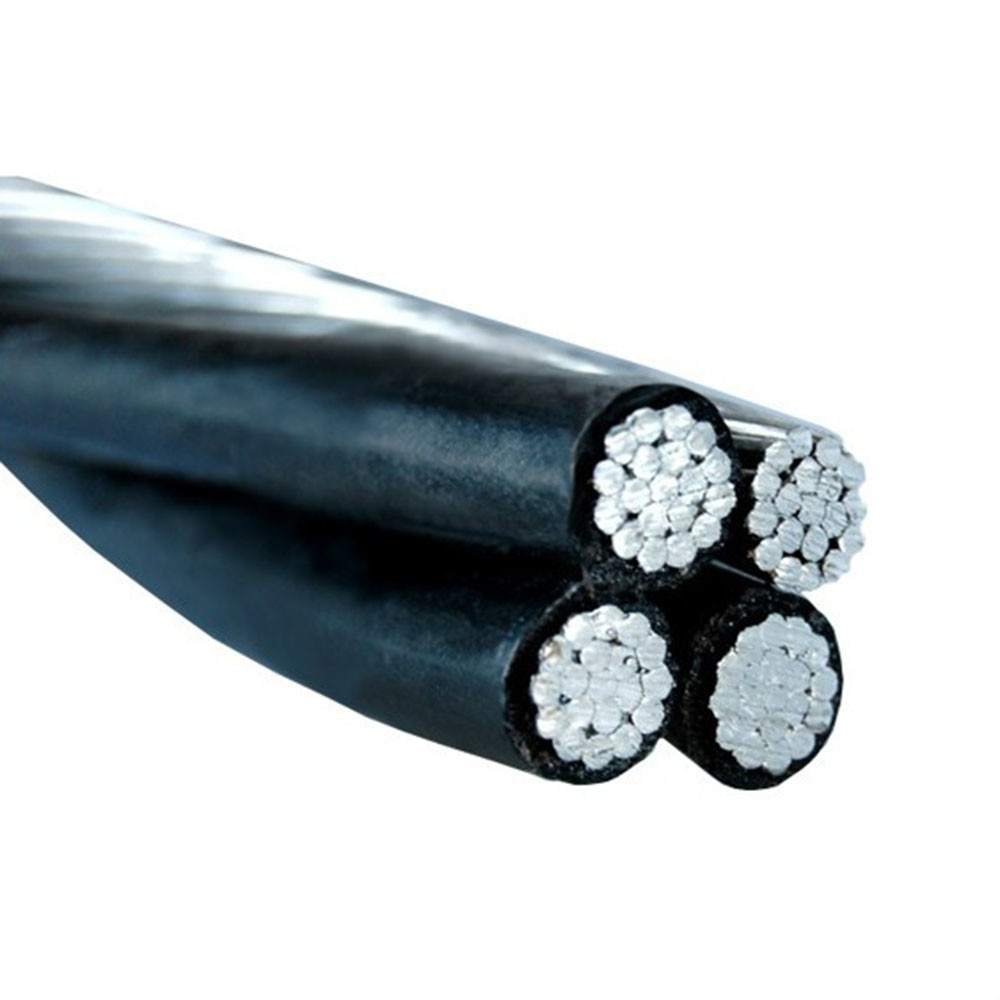 Anti Flaming Aluminum Triplex Service Wire Heatproof Anti Corrosion