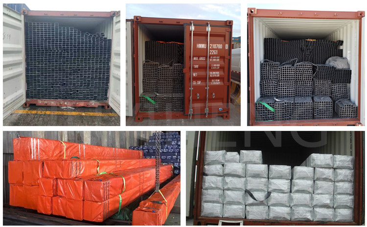 1.0425 Carbon Steel Tube 125x125 Galvanized Square Tube 1x1 Inch