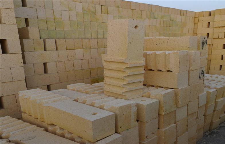 Size 9''x4.5''x2.5'' Heat Resistant High Alumina Refractory Brick , Refractory Fire Bricks