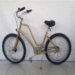 26x3 inch Unisex Step Through Aluminum Frame 3 Speed Beach Cruiser Bike for Rent