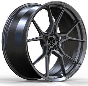 China Monoblock Car Rims 1 Piece Forged Wheels Size 17 18 19 20 Inch Dark Grey wholesale