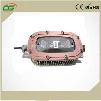 ATEX IP65 230V AC LED 30 W Explosion Proof Light 3000lm 160° , Stainless Steel