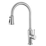 SUS304 Stainless Steel Kitchen Sink Extendable Tap DC6V Flexible Kitchen Mixer