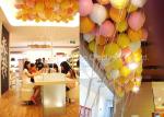 Store Ceiling Hanging Fiberglass Balloons Environmental Friendly Materials
