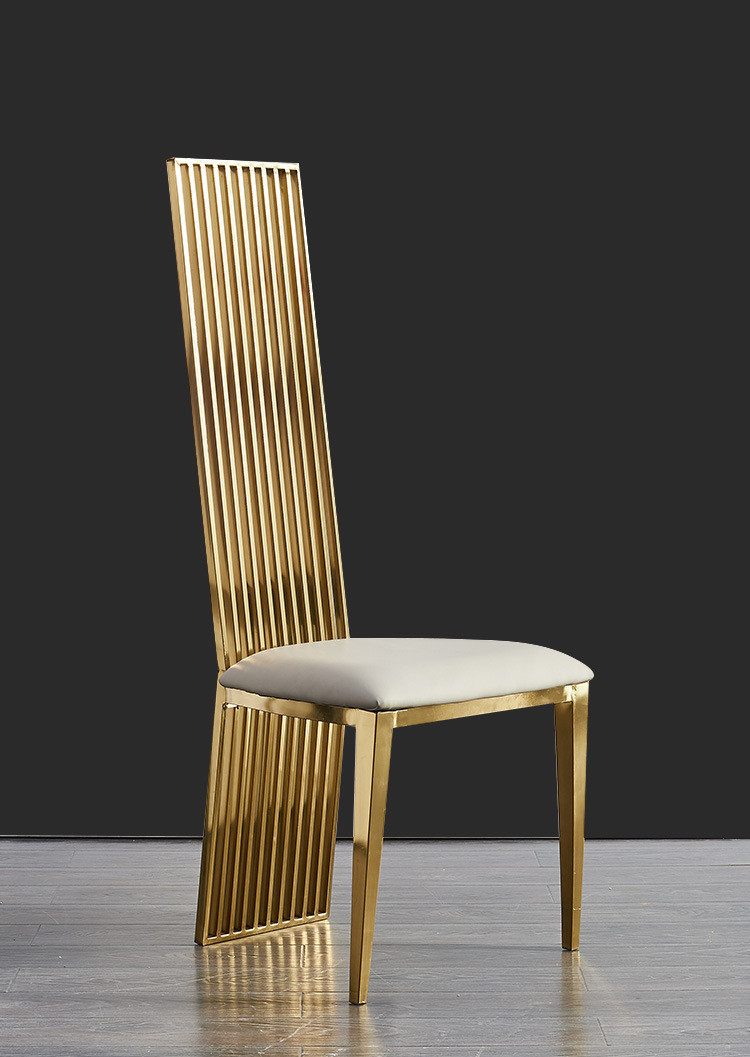 Light Luxury Fancy Kitchen Chairs High End Dining Chairs Backrest Included