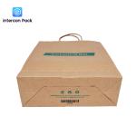 Logo Printed Promotional Shopping Bag Flexo Printing Kraft Paper Handbags