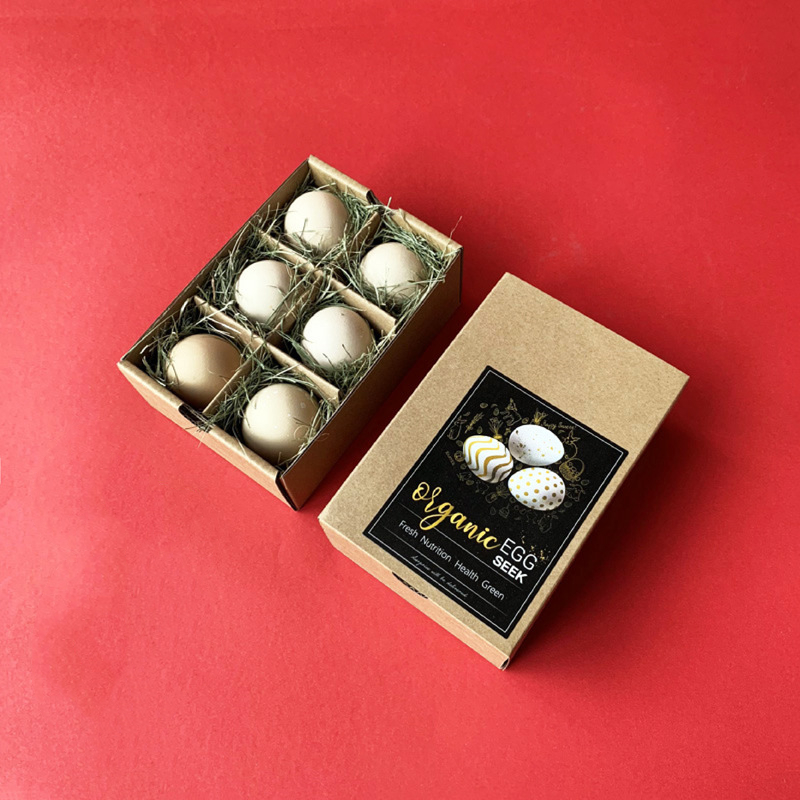 Custom Corrugated Cardboard Egg Cartons Trays Brown With Divider