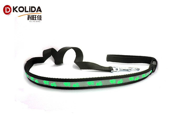 Nylon Safety Walking Flashing LED Dog Leash Light Up Dog Leash Harness