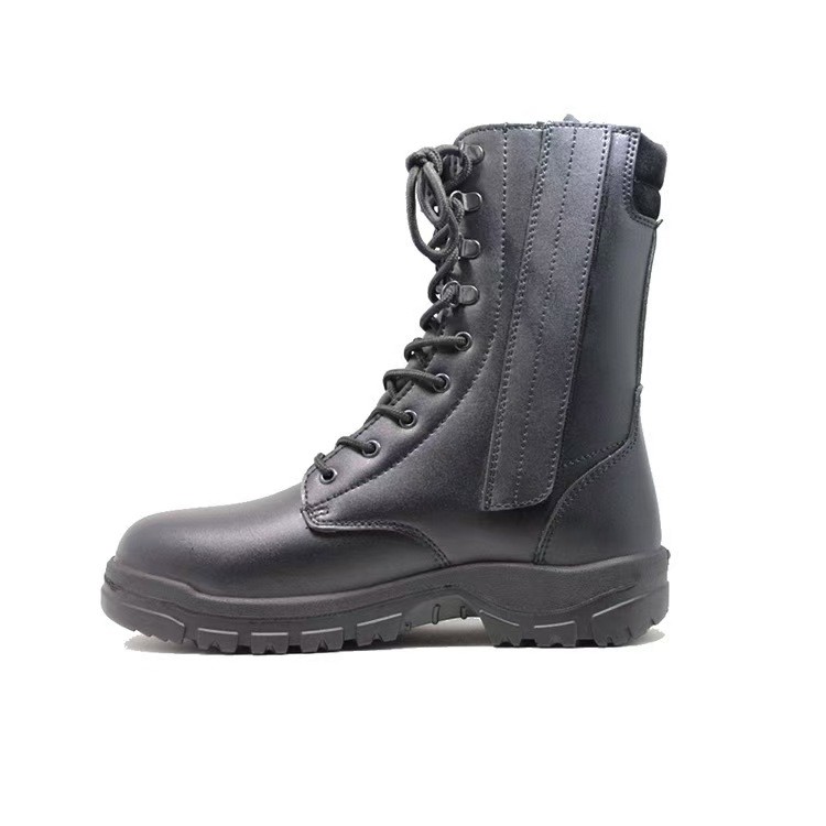 Men Black Full Grain Desert Boots Versatile Training Work and Hiking Footwear