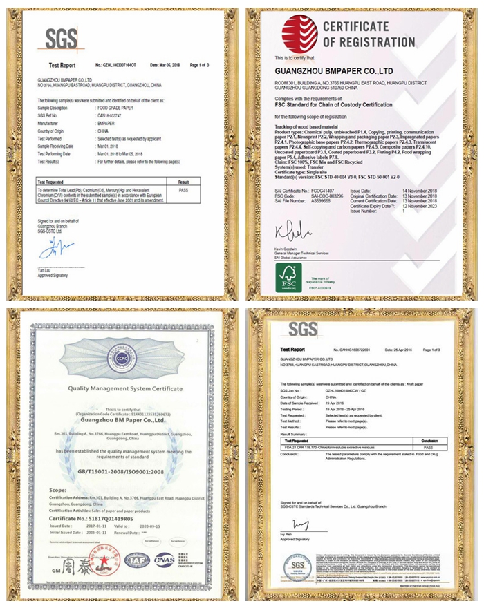  FSC High Grammage 200GSM 300GSM Brown Kraft Paper Various Size For Paper Packing