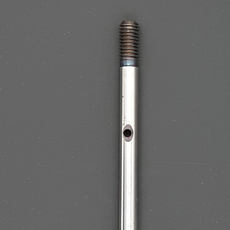 #45 steel 12mm knurled keyway threaded electric fan motor shaft for industrial fan part