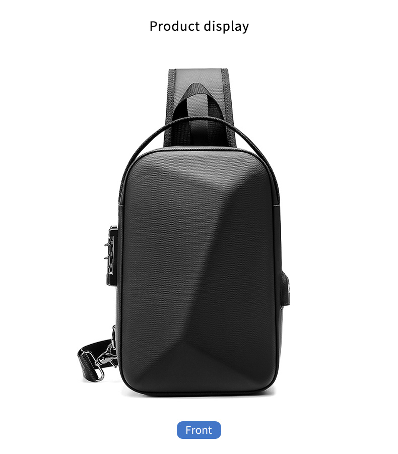 High quality brand men's leisure fashion waterproof anti theft shoulder chest crossbody sling bag for men