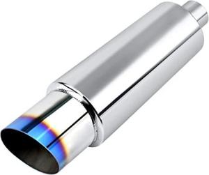 China Round Burnt 304 Stainless Muffler For Automotive Exhaust wholesale